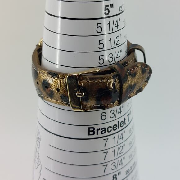 Gossip Quartz Leopard Spots Print Wristwatch Japan Movement - Picture 4 of 14